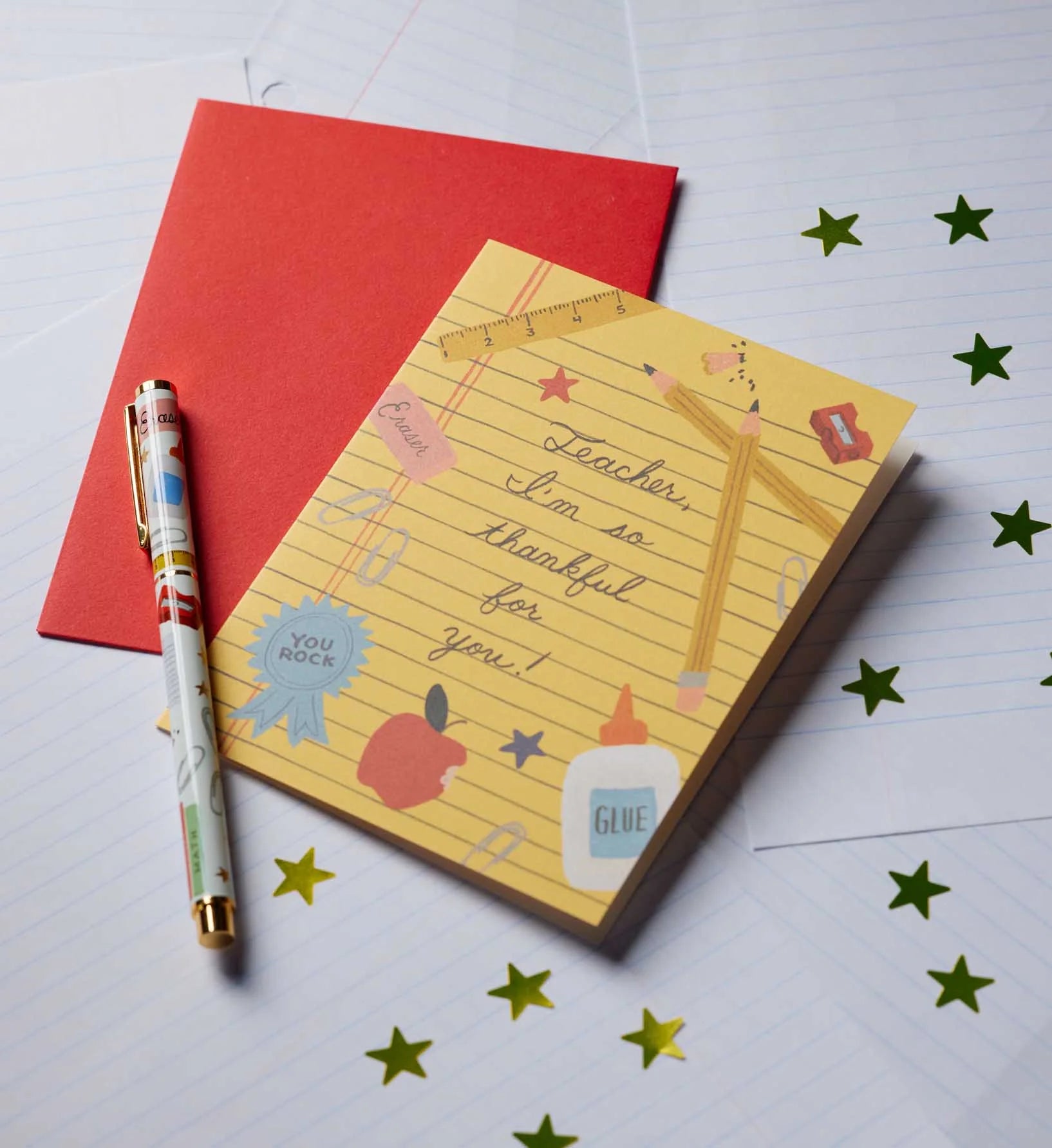 Thankful For Teacher Thank You Card
