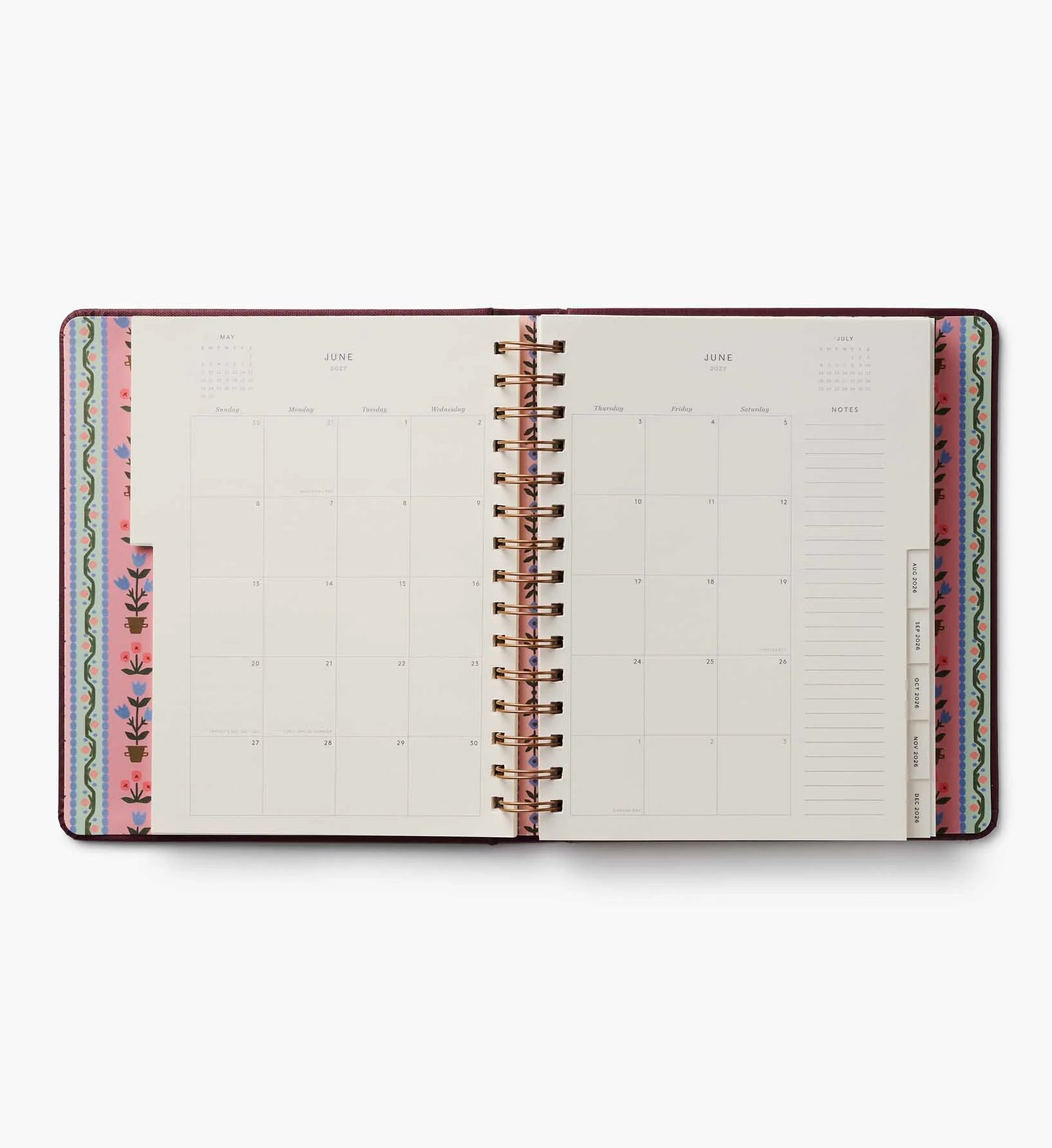 2026-2027 17-Month Academic Covered Spiral Planner