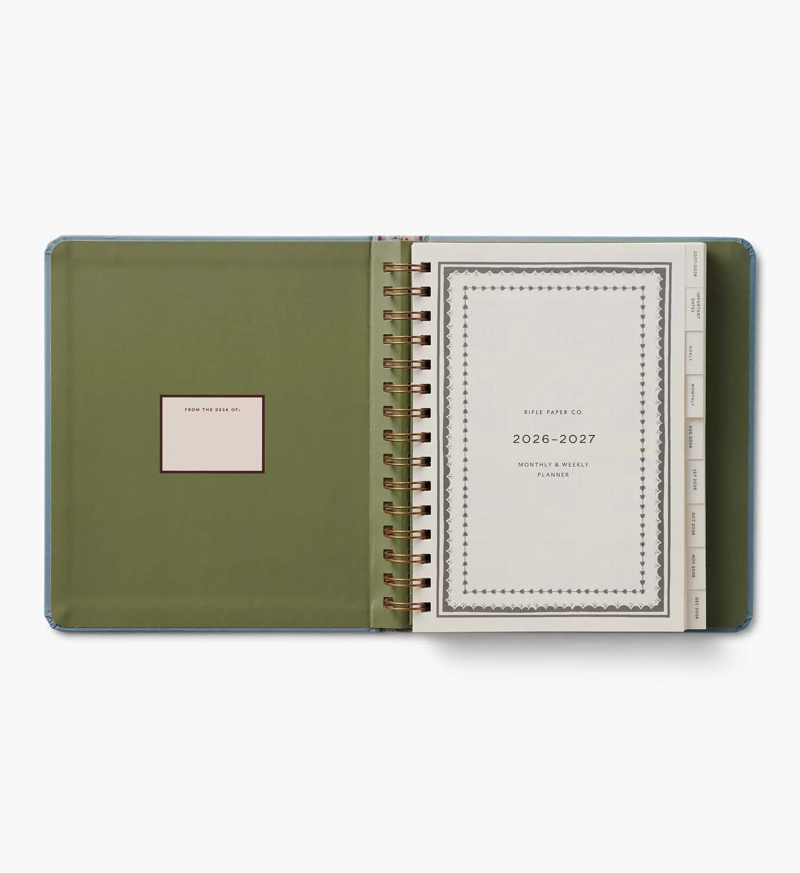 2026-2027 17-Month Academic Covered Spiral Planner