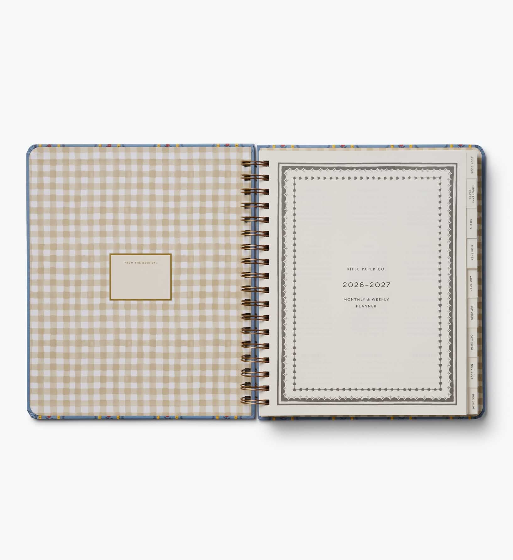 2026-2027 17-Month Academic Hardcover Spiral Planner