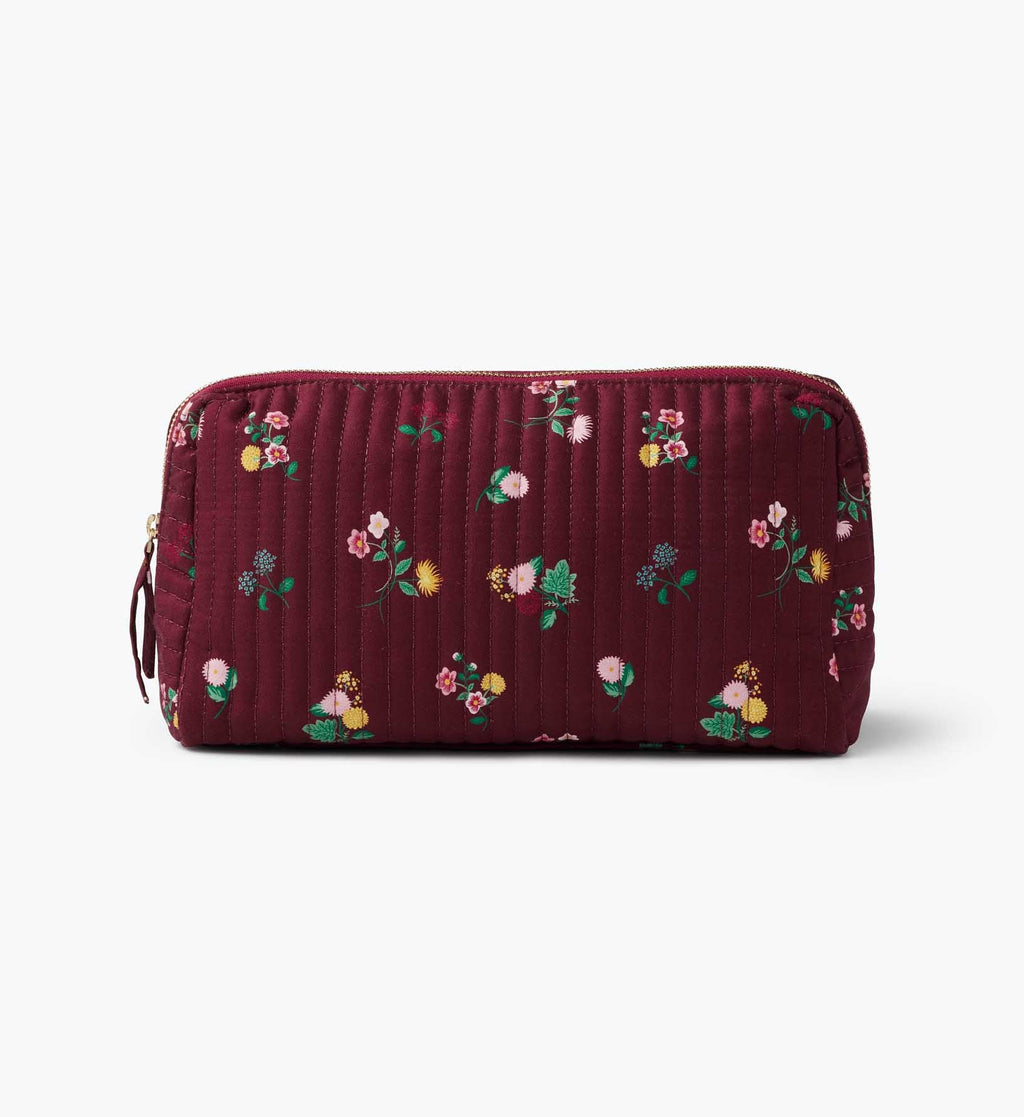 Quilted Large Cosmetic Pouch