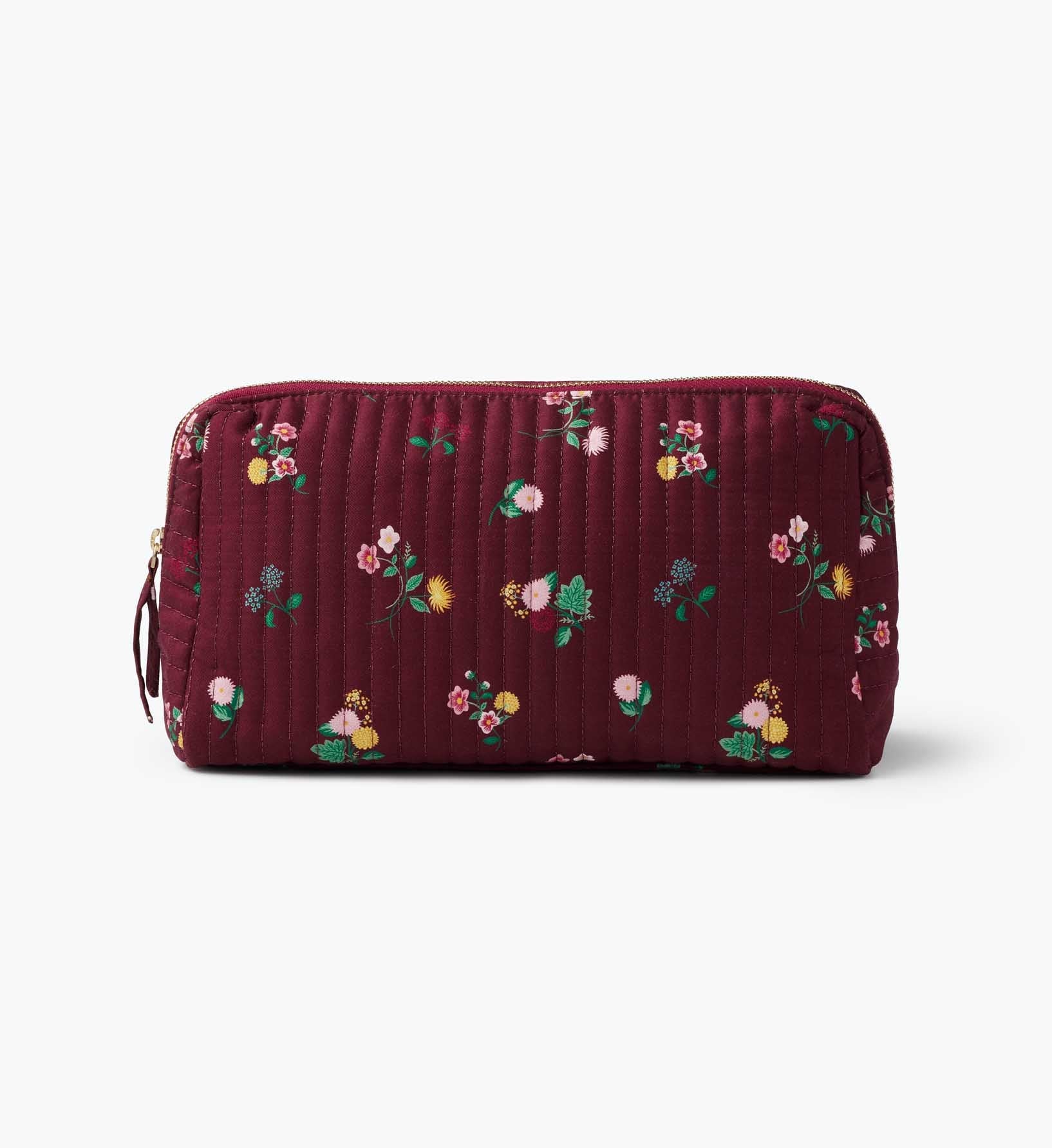 Quilted Large Cosmetic Pouch