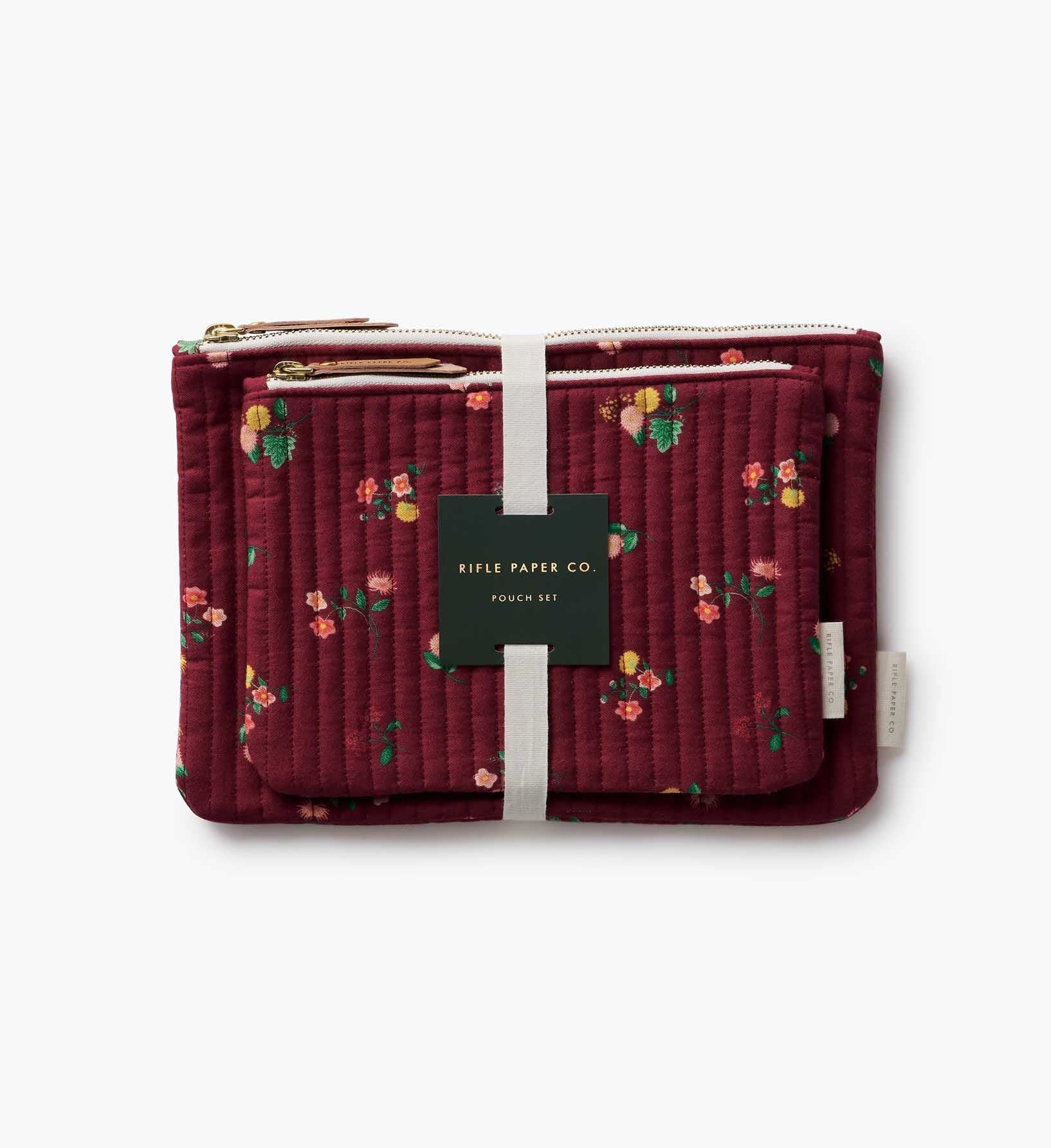 Quilted Pouch Set